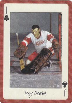 2005 Hockey Legends Detroit Red Wings Playing Cards #J♣ Terry Sawchuk Front
