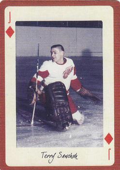 2005 Hockey Legends Detroit Red Wings Playing Cards #J♦ Terry Sawchuk Front