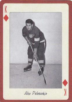 2005 Hockey Legends Detroit Red Wings Playing Cards #K♦ Alex Delvecchio Front