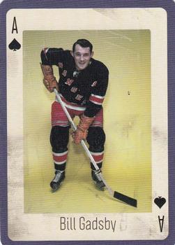 2005 Hockey Legends New York Rangers Playing Cards #A♠ Bill Gadsby Front