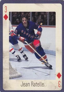 2005 Hockey Legends New York Rangers Playing Cards #3♦ Jean Ratelle Front