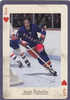 2005 Hockey Legends New York Rangers Playing Cards #3♥ Jean Ratelle Front