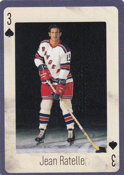 2005 Hockey Legends New York Rangers Playing Cards #3♠ Jean Ratelle Front