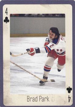 2005 Hockey Legends New York Rangers Playing Cards #4♣ Brad Park Front