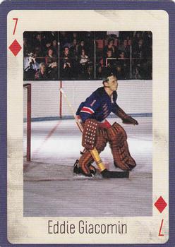 2005 Hockey Legends New York Rangers Playing Cards #7♦ Eddie Giacomin Front