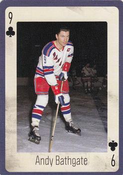 2005 Hockey Legends New York Rangers Playing Cards #9♣ Andy Bathgate Front