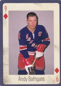 2005 Hockey Legends New York Rangers Playing Cards #9♦ Andy Bathgate Front