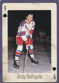 2005 Hockey Legends New York Rangers Playing Cards #9♠ Andy Bathgate Front