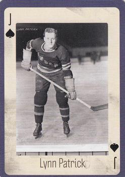 2005 Hockey Legends New York Rangers Playing Cards #J♠ Lynn Patrick Front