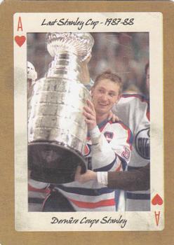 2005 Hockey Legends Wayne Gretzky Playing Cards #A♥ Last Stanley Cup - 1987-88 Front