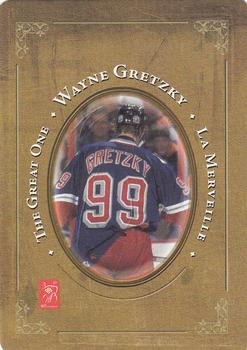 2005 Hockey Legends Wayne Gretzky Playing Cards #2♠ Hockey Hall of Fame Induction - 1999 Back