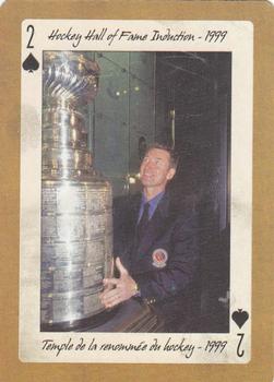 2005 Hockey Legends Wayne Gretzky Playing Cards #2♠ Hockey Hall of Fame Induction - 1999 Front