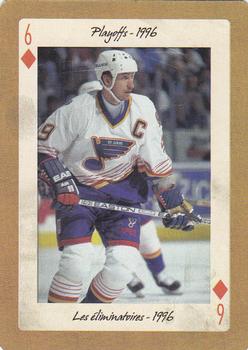 2005 Hockey Legends Wayne Gretzky Playing Cards #6♦ Playoffs - 1996 Front