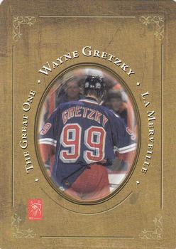 2005 Hockey Legends Wayne Gretzky Playing Cards #6♥ Playoffs - 1996 Back