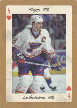 2005 Hockey Legends Wayne Gretzky Playing Cards #6♥ Playoffs - 1996 Front