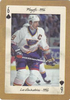 2005 Hockey Legends Wayne Gretzky Playing Cards #6♠ Playoffs - 1996 Front