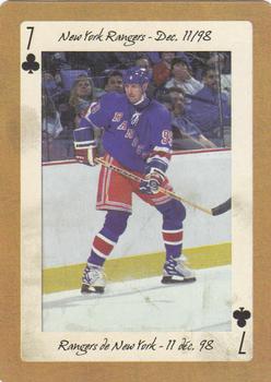 2005 Hockey Legends Wayne Gretzky Playing Cards #7♣ New York Rangers - Dec. 11/98 Front