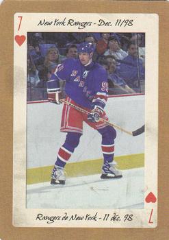 2005 Hockey Legends Wayne Gretzky Playing Cards #7♥ New York Rangers - Dec. 11/98 Front