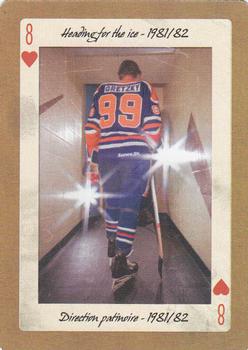 2005 Hockey Legends Wayne Gretzky Playing Cards #8♥ Heading for the ice - 1981/82 Front