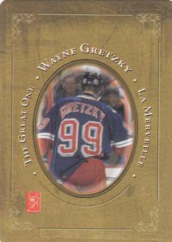2005 Hockey Legends Wayne Gretzky Playing Cards #10♣ Watching from the bench - Nov. 5/87 Back