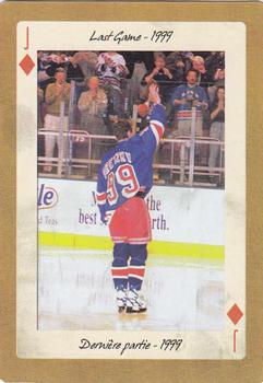 2005 Hockey Legends Wayne Gretzky Playing Cards #J♦ Last Game - 1999 Front