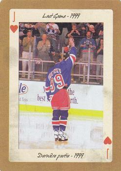 2005 Hockey Legends Wayne Gretzky Playing Cards #J♥ Last Game - 1999 Front