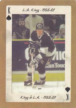 2005 Hockey Legends Wayne Gretzky Playing Cards #K♠ L.A. Kings - 1988-89 Front