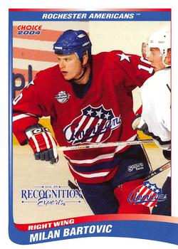 2003-04 Choice Rochester Americans (AHL) #3 Milan Bartovic Front