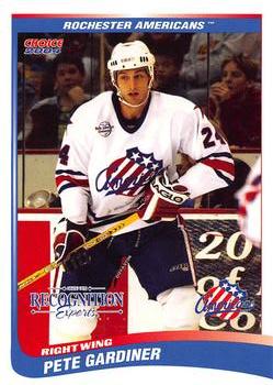 2003-04 Choice Rochester Americans (AHL) #8 Pete Gardiner Front