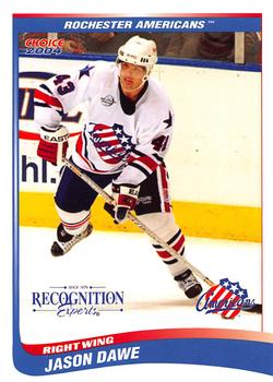 2003-04 Choice Rochester Americans (AHL) #15 Jason Dawe Front
