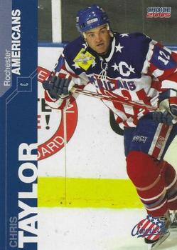 2004-05 Choice Rochester Americans (AHL) #22 Chris Taylor Front