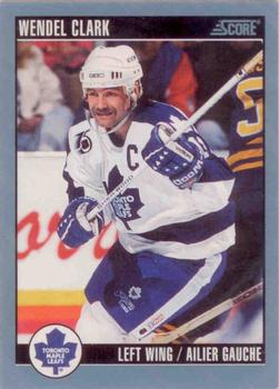 1992-93 Score Canadian - Samples #110 Wendel Clark Front