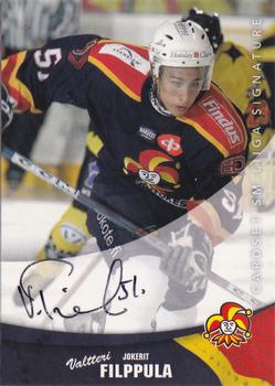 2004-05 Cardset Finland - Autographs Signature Plus #NNO Valtteri Filppula Front