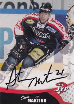 2004-05 Cardset Finland - Autographs Signature Plus #NNO Steve Martins Front