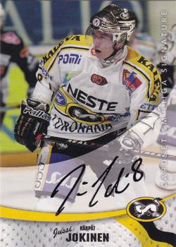 2004-05 Cardset Finland - Autographs Signature Plus #NNO Jussi Jokinen Front