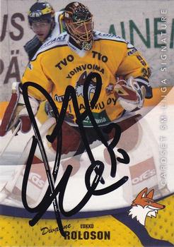 2004-05 Cardset Finland - Autographs Signature Plus #NNO Dwayne Roloson Front