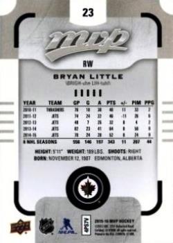2015-16 Upper Deck MVP - Silver Script #23 Bryan Little Back