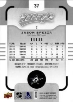 2015-16 Upper Deck MVP - Silver Script #37 Jason Spezza Back
