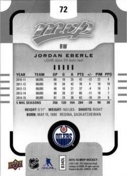 2015-16 Upper Deck MVP - Silver Script #72 Jordan Eberle Back