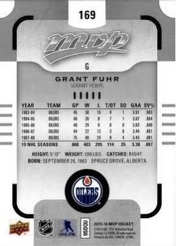 2015-16 Upper Deck MVP - Silver Script #169 Grant Fuhr Back