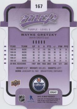 2015-16 Upper Deck MVP - Colours and Contours #167 Wayne Gretzky Back