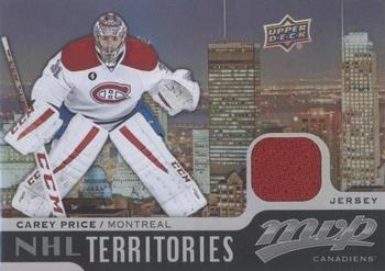 2015-16 Upper Deck MVP - NHL Territory Materials #TM-CP Carey Price Front
