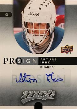 2015-16 Upper Deck MVP - Pro Sign #PS-AI Arturs Irbe Front