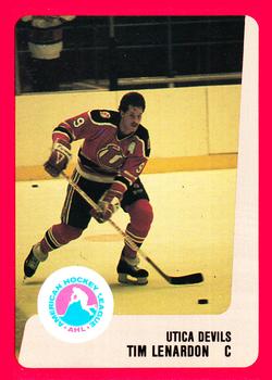 1988-89 ProCards Utica Devils (AHL) #NNO Tim Lenardon Front