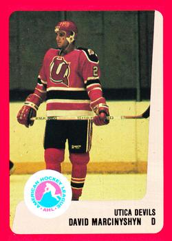 1988-89 ProCards Utica Devils (AHL) #NNO David Marcinyshyn Front