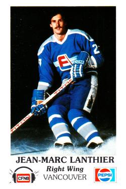 1983-84 Fredericton Express (AHL) Police #5 Jean-Marc Lanthier Front
