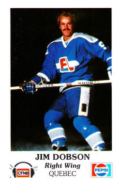 1983-84 Fredericton Express (AHL) Police #6 Jim Dobson Front