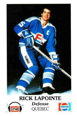 1983-84 Fredericton Express (AHL) Police #8 Rick Lapointe Front
