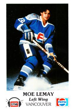 1983-84 Fredericton Express (AHL) Police #12 Moe Lemay Front