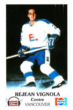 1983-84 Fredericton Express (AHL) Police #19 Rejean Vignola Front